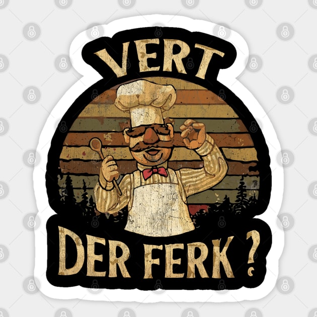 TEXTURE VINTAGE - Swedish Chef Sticker by delpionedan